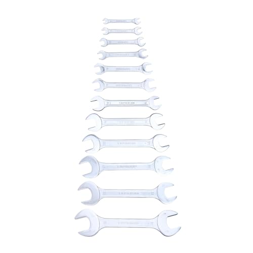 Image of Taparia DEP Series Double Ended Spanner Set | Heavy-Duty Open End Wrench Kit | High Grade Steel (12-Piece Set)