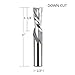 SpeTool Spiral Downdcut Router Bits with 1/2 inch Shank, 1/2 inch Cutting Diameter Solid Carbide CNC End Mill for Wood Carving, Plunge Cut