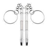 Conception Ergonomique : Dotés d'une conception ergonomique, ces outils du kit de tournevis de précision offrent un confort accru lors de l'utilisation. La prise facile à tenir permet un contrôle précis, ce qui rend les ajustements sur vos lunettes ou petits appareils sans effort