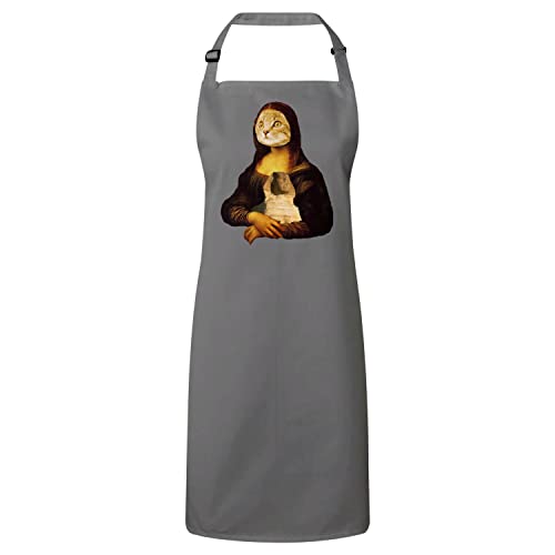 Tablier cuisine chat Joconde cadeau idéal passionnés art cuisine