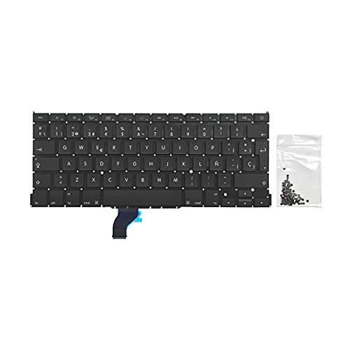 ICTION Nuevo teclado A1502 para MacBook Pro Retina 13 pulgadas A1502 SP español teclado ME864 ME866 2013 2014 2015 año Cover