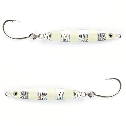 Palomar Fishing Surface Cast Jigs Crankbait 80 Grams/2.8oz - Next-Gen Casting Fast Jerkbait Ocean Lure | Owner Ring | MUSTAD Carbon Steel Treble Hook | Graphene Paint | Multiple Color Options by REELDICULOUS - Used condition - US$18.21