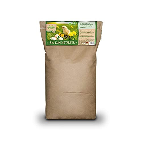 My Little Farm - Nourriture d'élevage Bio pour Poussins et volailles de Toutes Races - 10 kg - Alimentation de Base optimale pour Animaux vitaux - sans antibiotiques - Très Bonne Acceptation - Pas de