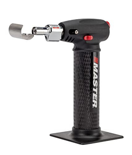 Master Appliance Mt-80K Butane Micro Torch Kit [Butane Torch, Flameless Heat Tool, Soldering Iron & Hot Knife] Hand Held, Refillable With Butane Fuel, Adjustable Flame, Case With Attachments #TOP3