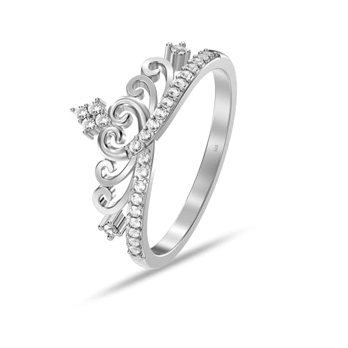 LeCalla 925 Sterling Silver Premium Crown Rings For Women | Lightweight Minimalist Band-Ring Jewelry | Interwined Hearts Rings | Wedding Band Ring | Engagement Rings for Women3