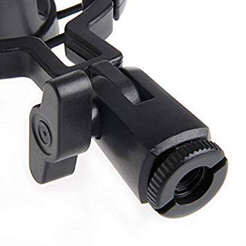SimpleLife Universal Microphone Shock Mount Holder Clip Anti Vibration Suspension High Isolation For Large Diaphragm Condenser Microphones (Black) - Image 2