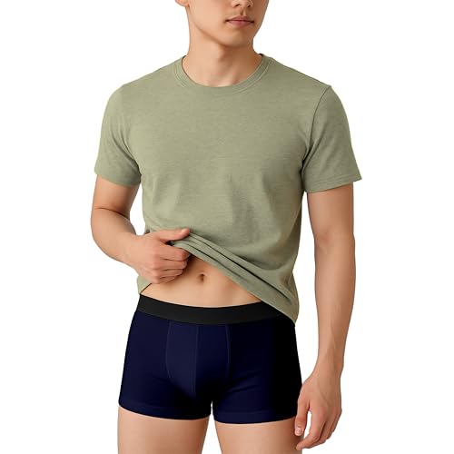 Image of HK47 Men Underwear Pack, Ice Silk Stretchable Breathable Trunks, Regular Fit Men's Brief, Anti Bacterial Quick Dry Innerwear for Men