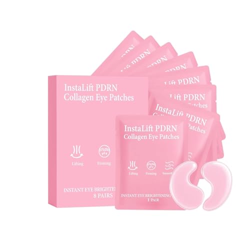 Serene Instalift Pdrn & Collagen Eye Patches, Pdrn Collagen Eye Patches for Puffy Eyes and Dark Circles (1 Box (8 pieces))