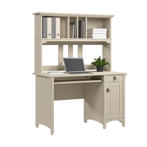 Bush Home Salinas Small Computer Desk with Hutch