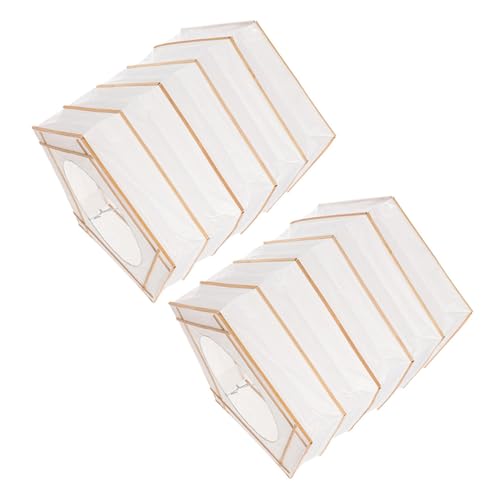 iplusmile 2個折りたたみ紙ランタン 和風ペンダントライトシェード 長方形和紙ランプシェード 屋内装飾用 吊り下げ式ライトカバー 結婚式 ホー