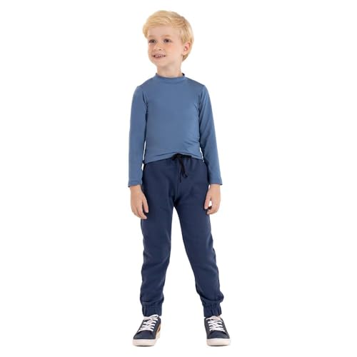 Blusa Térmica Manga Longa Infantil Gilzer Azul 2