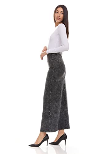 KIKI RIKI Womens Stonewash Maxi Skirt - 415793