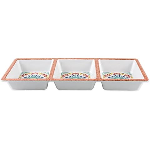 Purely Home Rio Medallion Snack & Dip Tray Cover