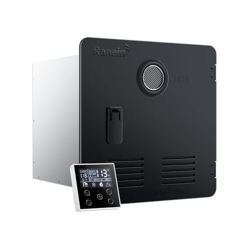 Image of Ranein On-Demand RV Tankless Water Heater, with 15x15 Black Door & Remote Controller, High Altitude Ready, CSA Approved, Optimized for Summer Comfort Performance, Ideal for Moderate Use