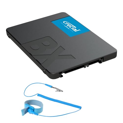 Crucial BX500 4TB 3D NAND SATA III 2.5 Internal SSD Bundle with Green Extreme 6 Anti-Static Wrist Strap