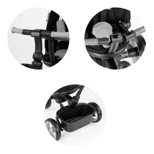 Chipolino Dreirad, Tricycle Urban Lenker mit Licht, klappbar, Sitz drehbar, Korb, Farbe:grün – Bild 6