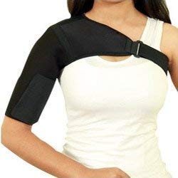 Jarvis Universal Shoulder Support Brace With Adjustable Stretch Strap Wrap Belt | Suitable To Rotator Cuff, Dislocated AC Joint, Medical Posture Shoulder Pad, Shoulder Pain For Men & Women (Right)