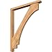 Ekena Millwork BKT0402X32X38IMP04SWR Imperial Craftsman Smooth Bracket w/Offset Brace, Western Red Cedar