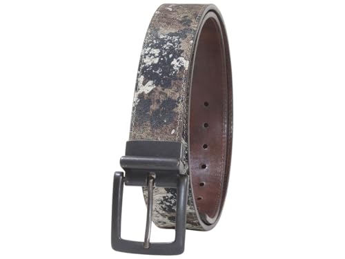 Men's Belt Reversible Western Canvas Strata/Brown Sz: 36