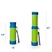 Luwint Pocket Telescope Toy for Kids, 2 Pack Portable Pirate Telescope Science Monocular Toys Retractable Spyglass Exploring Educational Toy Birthday for Boys Girls (Green/Blue)