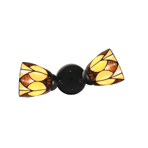 Double spot noir avec parabola small plafonnier art deco trade applique murale