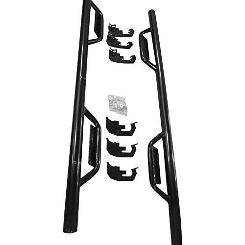 Estribos laterales negros para Chevy Silverado 2007-2018 miniatura 4