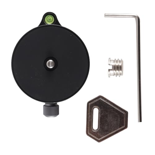 Fasizi Plaque panoramique pour appareil photo, rotule panoramique en alliage d'aluminium à vis 3/8