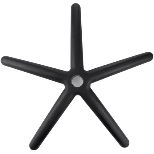 Techly BASE SOSTITUTIVA DI RICAMBIO PER SEDIA POLTRONA OPERATIVA GIREVOLE DA UFFICIO • Realizzata in nylon • Misure: Raggio 320 mm - Foro centrale 50,8 mm - Foro per ruote 11,2 mm