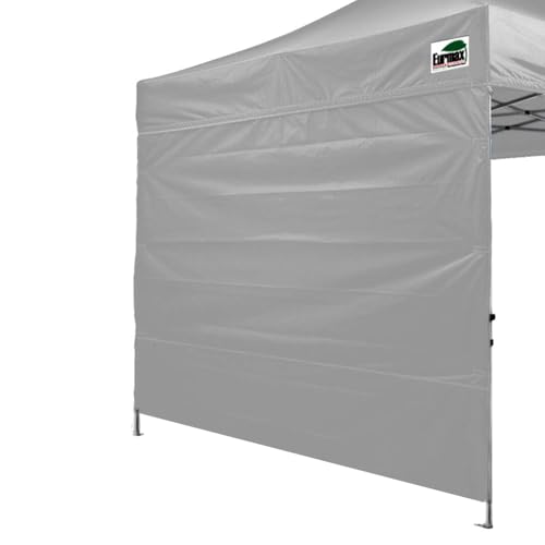 Image of Eurmax USA 10x6.4 Pop Up Canopy SunWall-UV Protection for Tents,Blocks Sunlight&Wind,Water Resistant Side Wall Only,Easy Hook & Loop Installation,Fit for 10FT Straight Leg Shelters&Gazebo,Grey