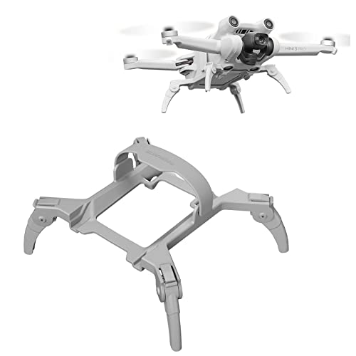 LTSKY Mini 3 Pro - Soporte de aterrizaje plegable para DJI Mini 3 Pro Drone Protector de pie de liberación rápida Spider Landing Bracket (gris) Cover