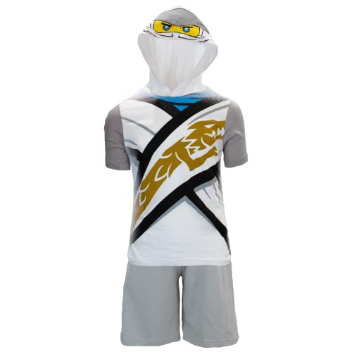 Construcción, Watch LEGO Ninjago - Disfraz de Ninjago para niños (talla 4), color blanco