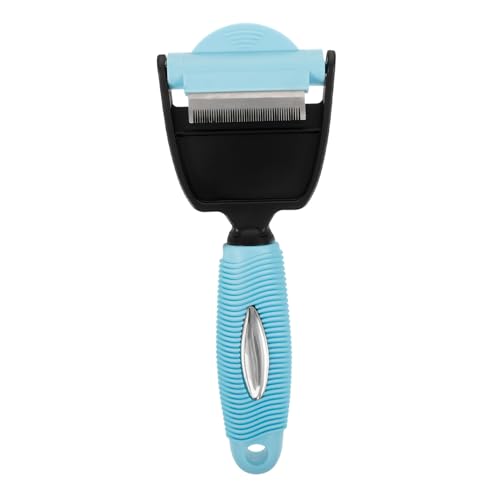GALPADA Pet Supplies Dual Head Dog Hair Remover Comb Multi Purpose Grooming Tool for Pets Material Efficient Shedding Brush and Cleanliness