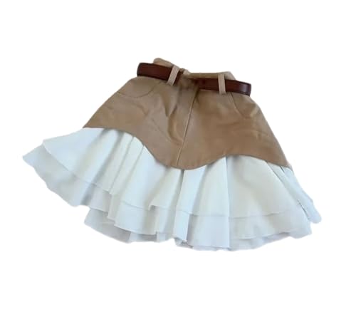 Women’S Mini A-Line Skirt High Waist Denim Ruffle Skirt Slim Fit Casual Summer Short Skirts