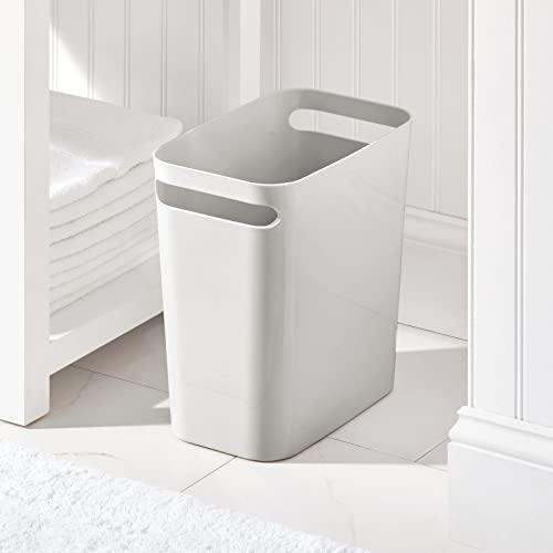 Mdesign 5460MDBST Plastic Slim Large 2.5 Gallon Trash Can Wastebasket thumb #2