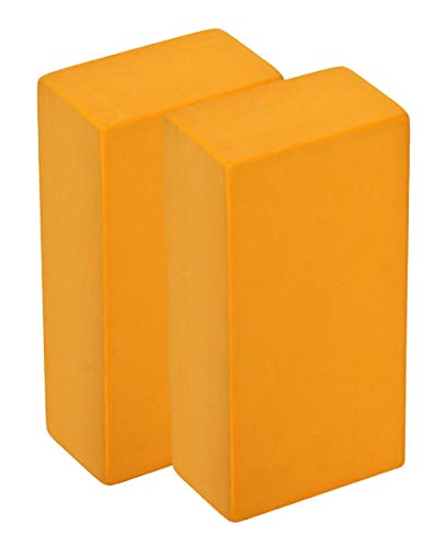 cojín de Yoga/Bloque de Yoga de Alta Densidad, azafrán, 1 Pieza