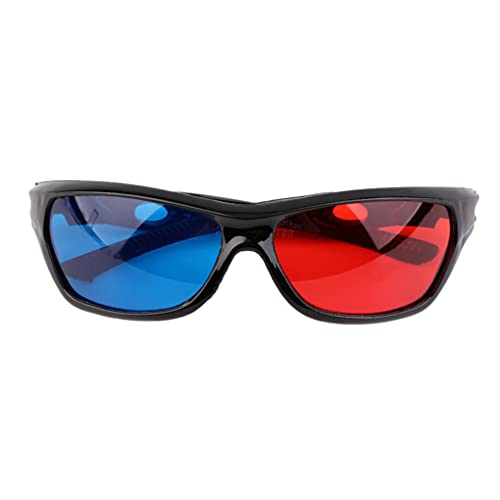 Lurrose Red- Blue 3D Glasses 3D Movie Game Glasses 3D Spectacles Goggles Movie Polarizer for Movie Theater Projectors Cinema