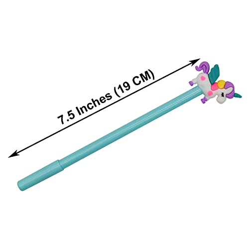 12 bolígrafos gel unicornio Maydahui negro pack miniatura 2