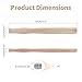 FOCMKEAS 2 pcs Premium Oak Hammer Handle Replacement 32cm Long Wood Tool Handle,Ball Peen Hammer Handles with a Steel Wedges Suitable for Small Hammers or Axes with 22×15mm Tenons