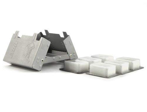 Esbit Ultralight Folding Pocket Stove with Solid Fuel Tablets (Renewed)