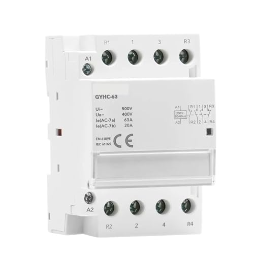 Contacteur modulaire 4P 63A 4NC 220V 230V tableau électrique rail DIN