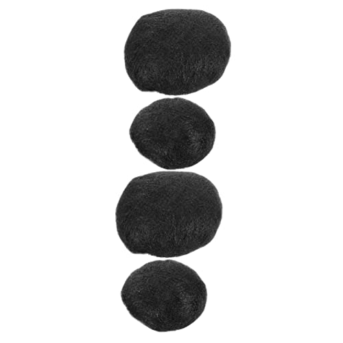 FRCOLOR 4 Piezas Almohadilla Para El Cabello Peluca Accesorios Para El Cabello Recogidos Relleno De Cabello Para Updos Traje Almohadilla De Pelo Alambre De Alta Temperatura Novia