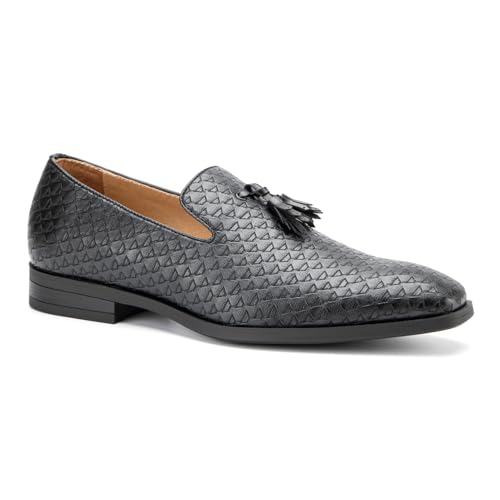 Image of Meijiana Mens Loafers Wedding Dress Shoes Slip-On Loafers for Men Tuxedo Suit Shoes