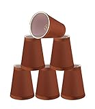 Aspen Creative 32659-2B, Empire Clip-On Chandelier Lamp Shade, Redwood, 2 1/2