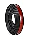 Neopren Gummistreifen Selbstklebend, 2m ×25mm×2mm Gummidichtung & Bautenschutzmatte, Anti-Rutsch & Anti-Vibration für DIY, Bodenbeläge, Stoßschutz, Dichtungsband(COLOR:schwarz)