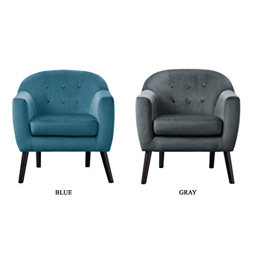 Homelegance Velvet Accent Chair, Blue #TOP5