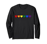 Photo Gallery cuore arcobaleno bandiera unisex orgoglio gay omosessuale lesbiche lgbtq maglia a manica Photo Gallery cuore arcobaleno bandiera unisex orgoglio gay omosessuale lesbiche lgbtq maglia a manica