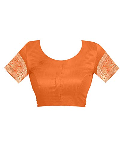 Image of Flosive Women's Present Beautiful Kanjivaram Soft Silk Saree With Blouse