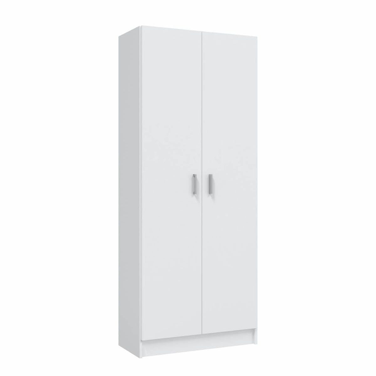 Trentiner Armadio portascope con 2 ante e 2 ripiani regolabili in altezza e estraibili salvaspazio H: 108 cm L: 55 cm rovere | Creta