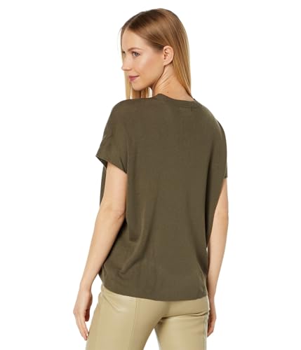 Image of Calvin Klein Womens Lightweight Crew Neck Everyday Short Sleeve Comfortable Poncho