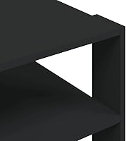 Vista 7 de Side Tables Living Room Home Decor Living roomCoffee Table Black 23.4"x23.4"x15.7" Engineered WoodSuitable for bedrooms, Living Rooms, and Dining